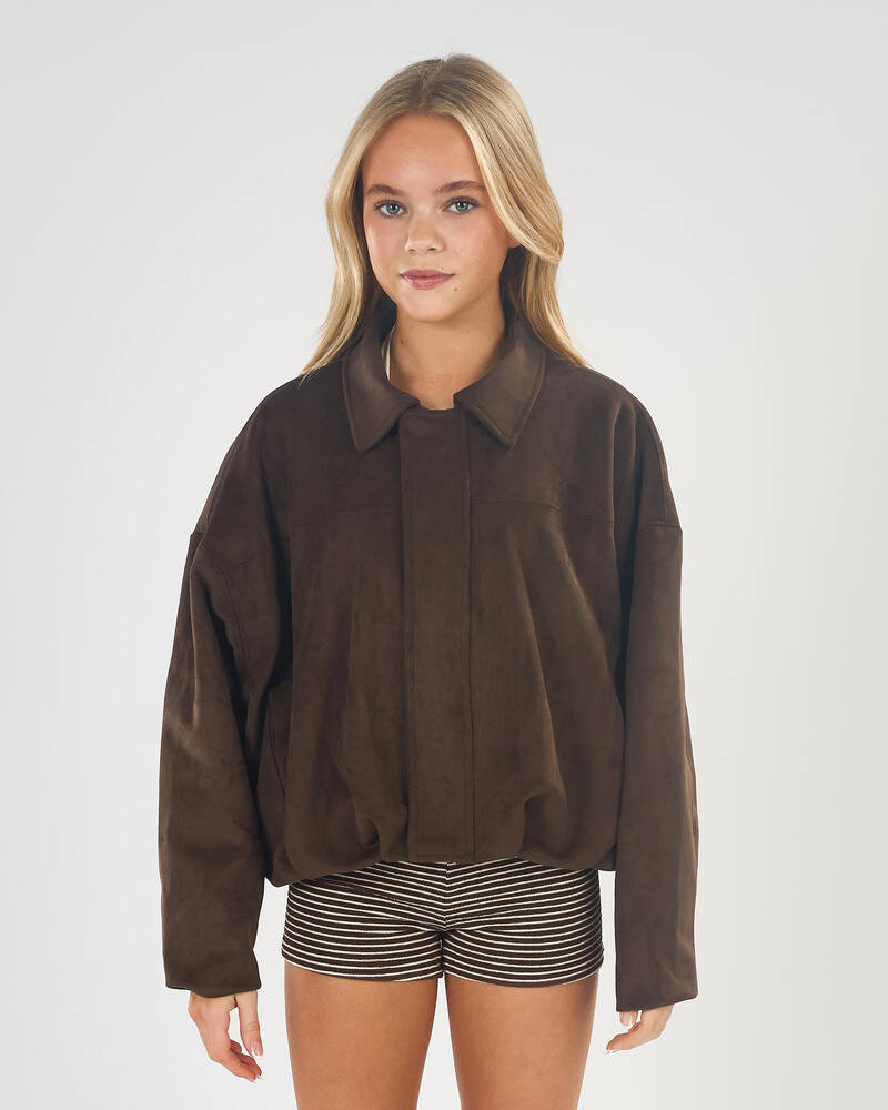 Ava And Ever Girls' Floyd Faux Suede Jacket for Womens
