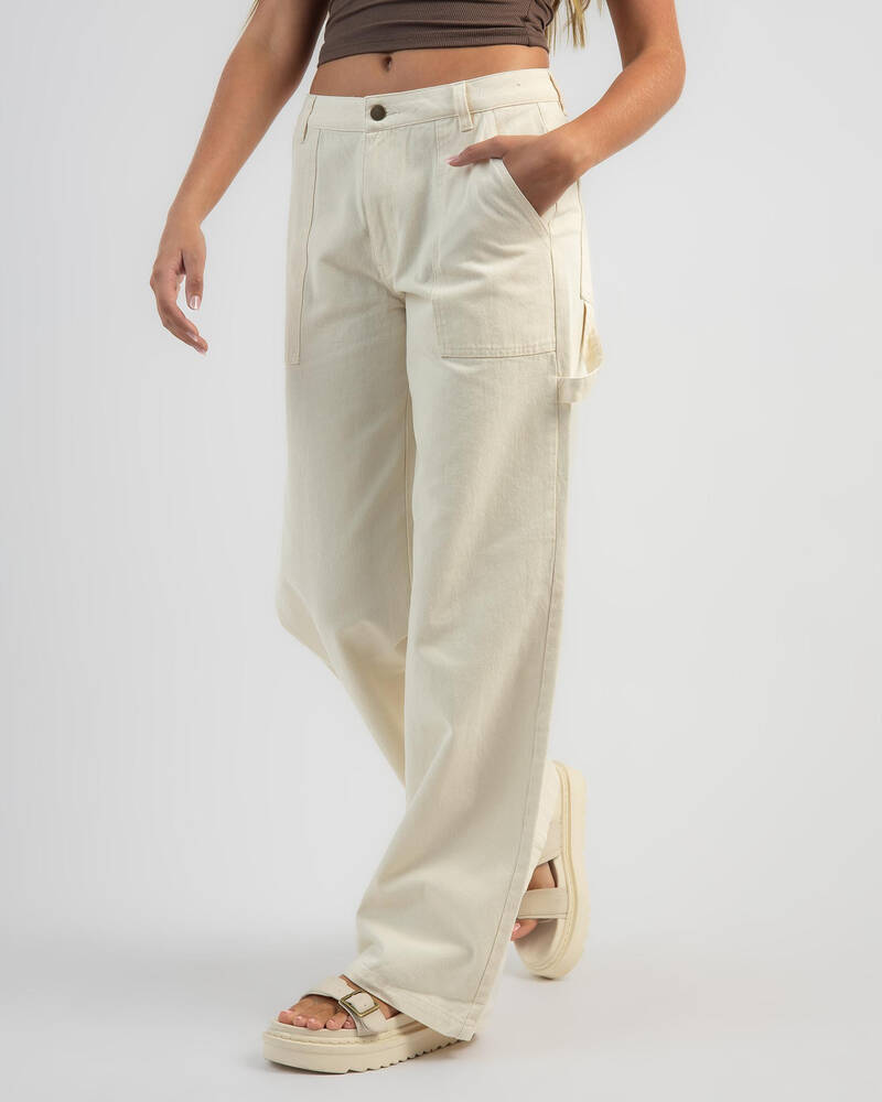 Rusty Billie Mid Rise Carpenter Pants for Womens