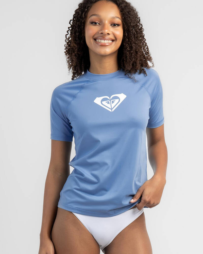 Roxy Beach Classics Short Sleeve Rash Vest for Womens