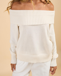 Ava And Ever Veriti Off Shoulder Knit Jumper for Womens image number null