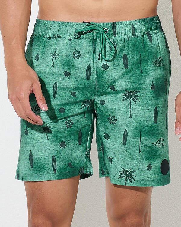 Dither Elastic Waist Shorts