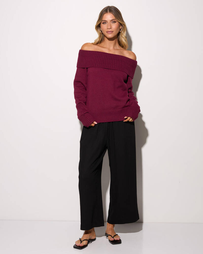 Ava And Ever Veriti Off Shoulder Knit Jumper for Womens