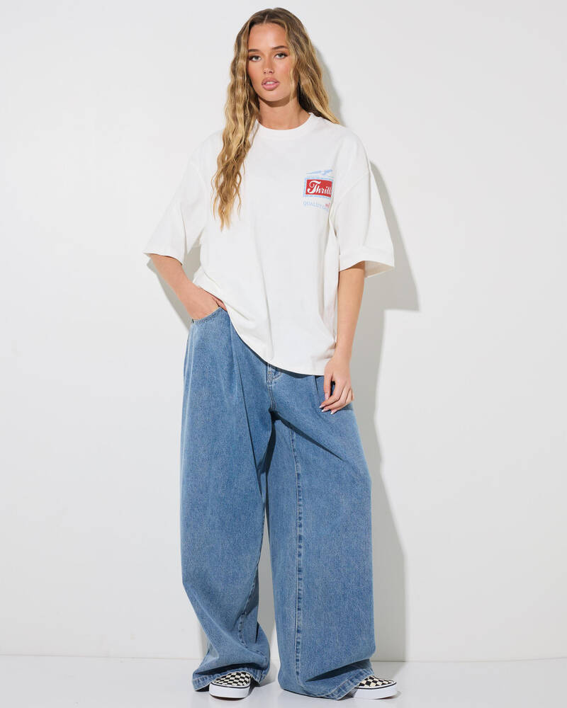 Thrills Make Em Tough Oversized T-Shirt for Womens