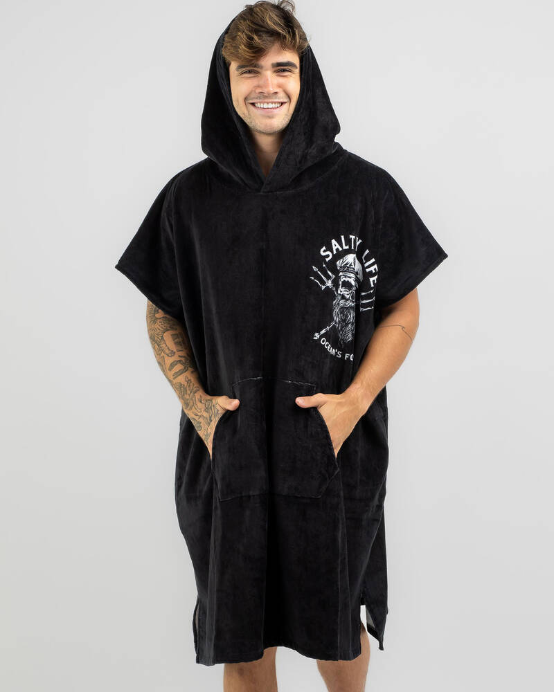 Salty Life Oceans Hooded Towel for Mens