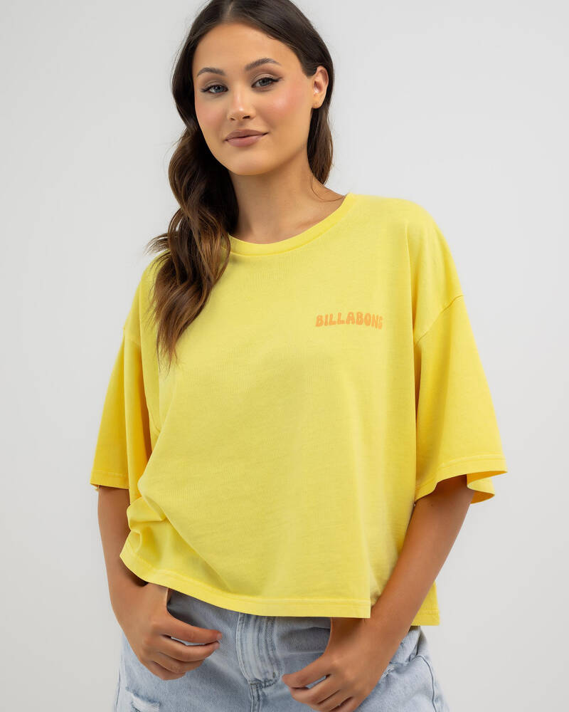 Billabong Fun In The Sun Crop T-Shirt for Womens