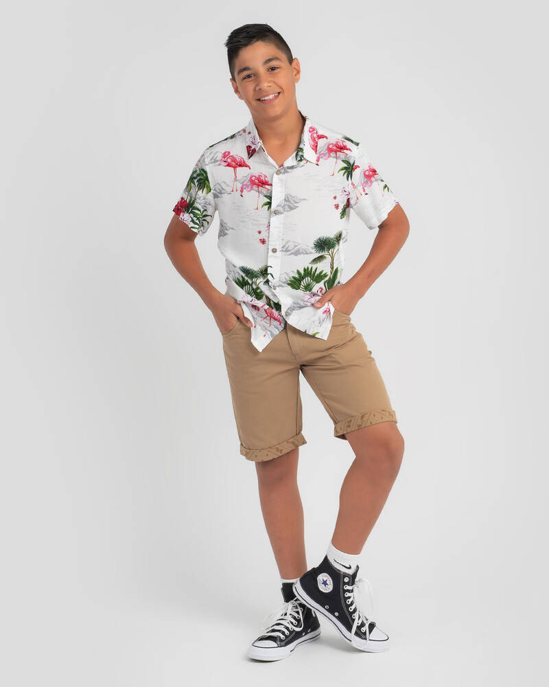 Lucid Boys' Arcadia Short Sleeve Shirt for Mens