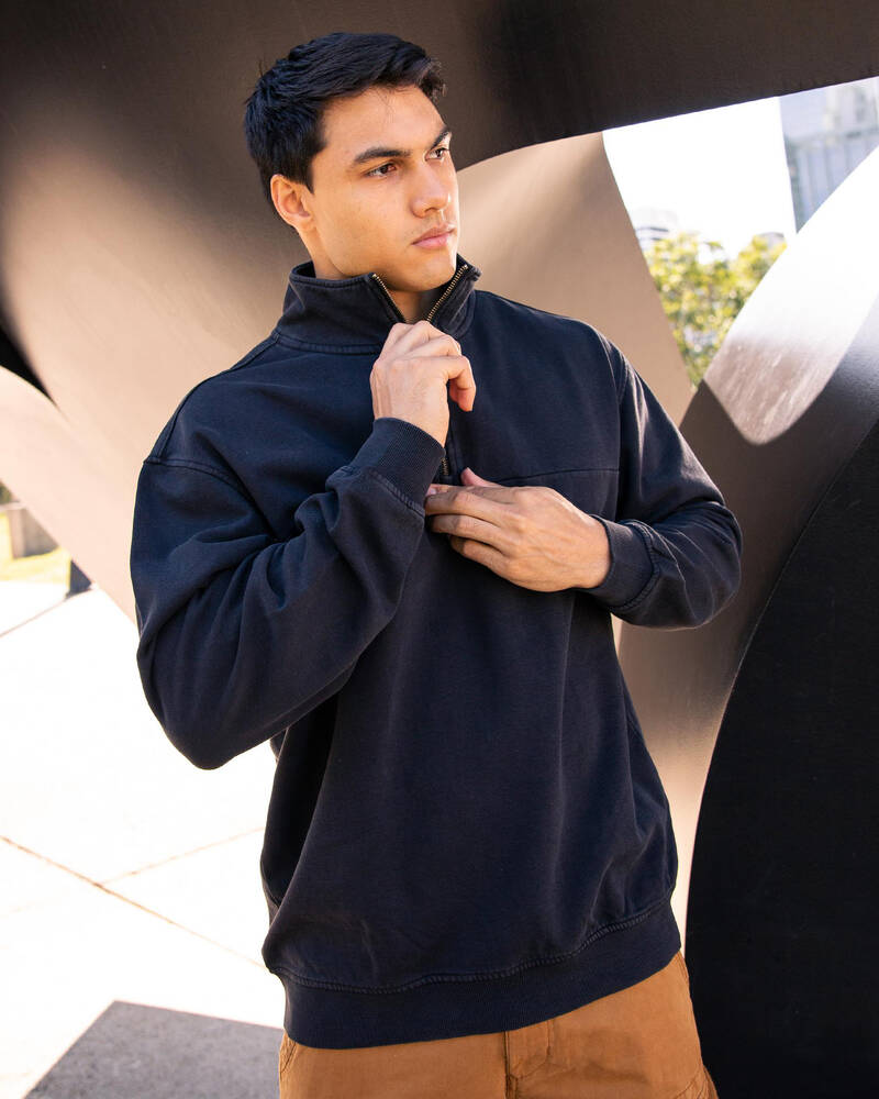 Quiksilver Shadow Quarter Zip Sweatshirt for Mens