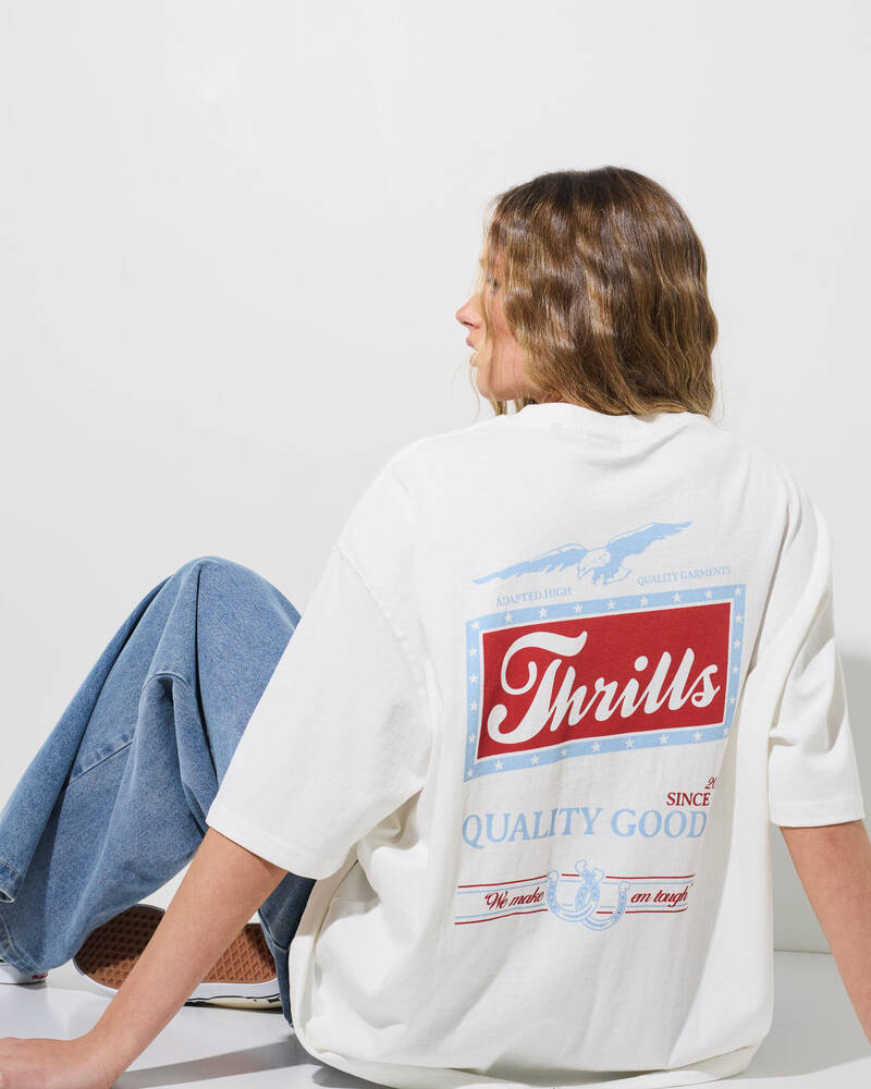 Thrills Make Em Tough Oversized T-Shirt for Womens