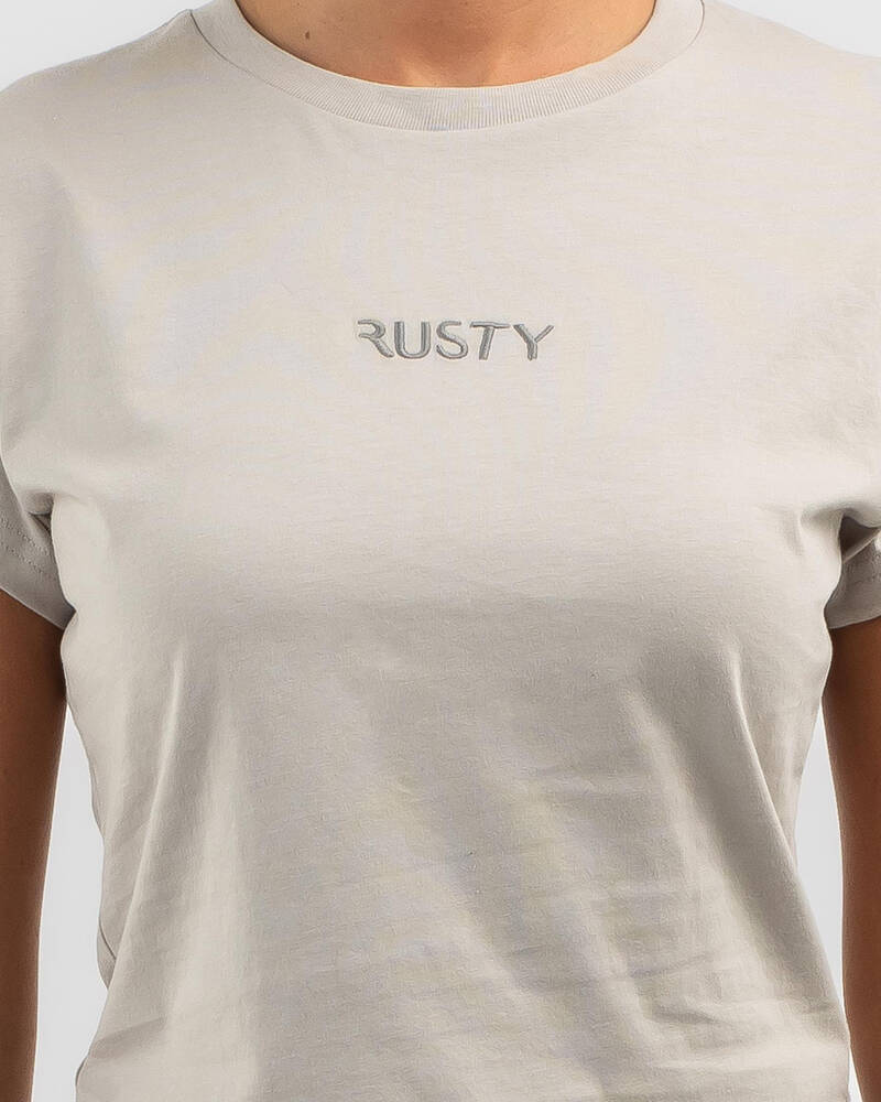 Rusty Rusty Signature Baby Tee for Womens