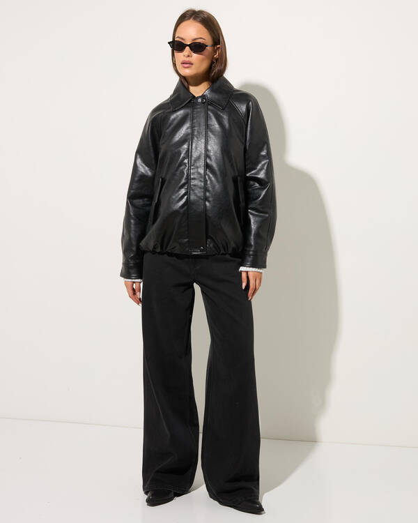 Ava And Ever Aero Faux Leather Jacket for Womens