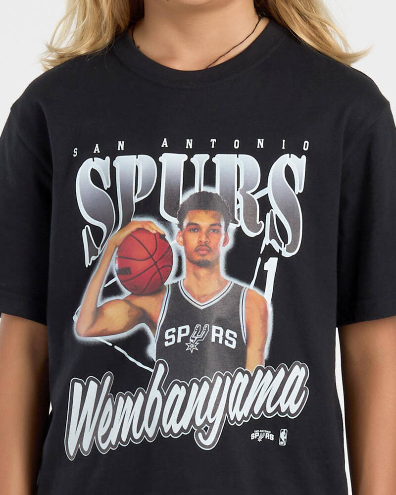 NBA Boys' Wembanyama Floyd Vintage T-Shirt for Mens