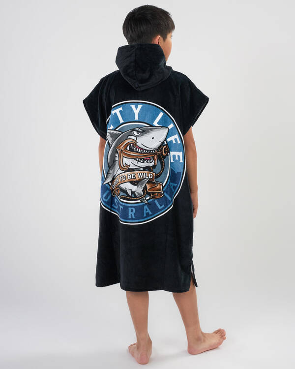 Salty Life Boys' Born To Be Wild Hooded Towel for Mens