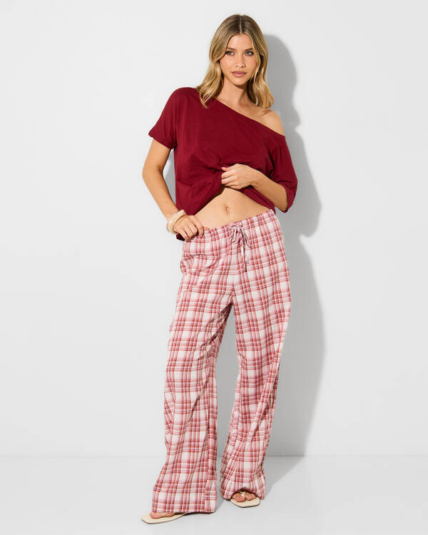 Rhythm Chelsea Check Pants for Womens