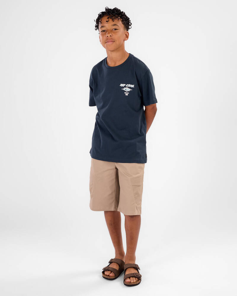 Rip Curl Boys' Fade Out Icon T-Shirt for Mens