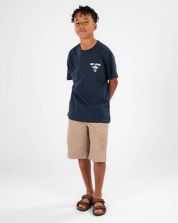 Rip Curl Boys' Fade Out Icon T-Shirt for Mens