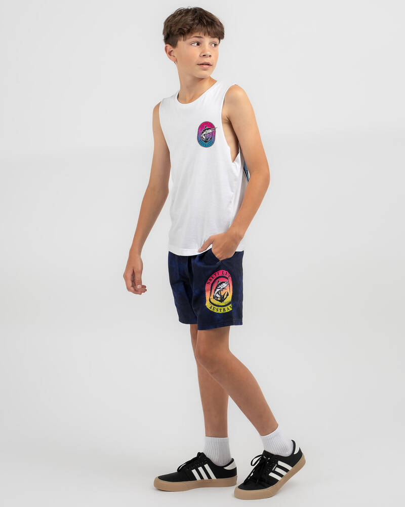 Salty Life Boys' Obstruction Elastic Waist Shorts for Mens
