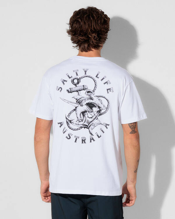 Salty Life Rough Waters T-Shirt for Mens