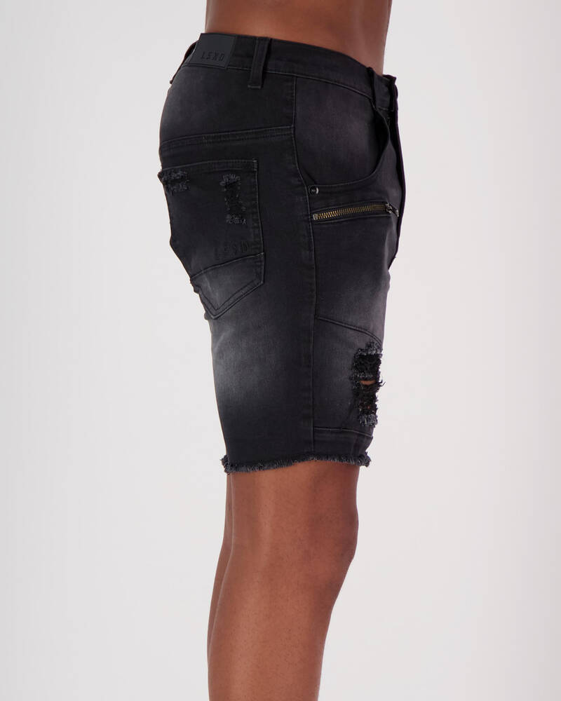 LSKD Loosekid Torment Denim Shorts for Mens
