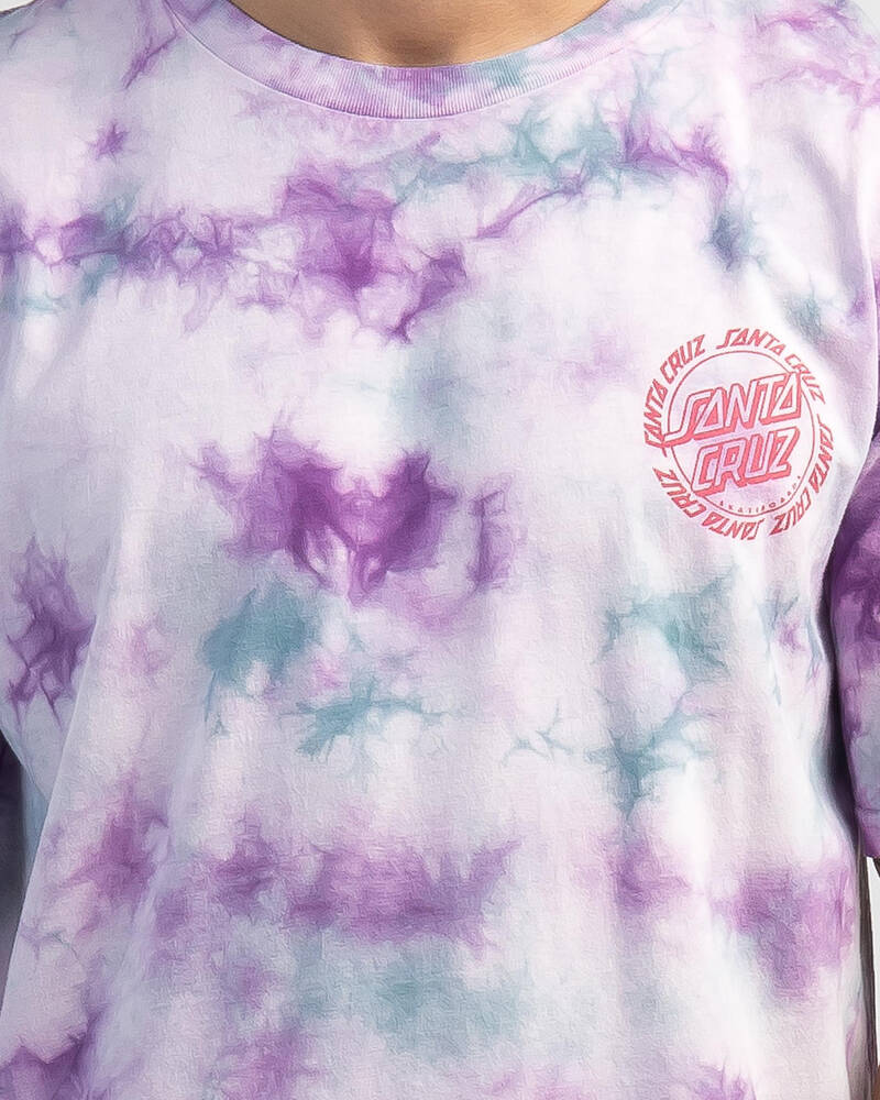 Santa Cruz Ringed Dot Mono Tie Dye T-Shirt for Mens