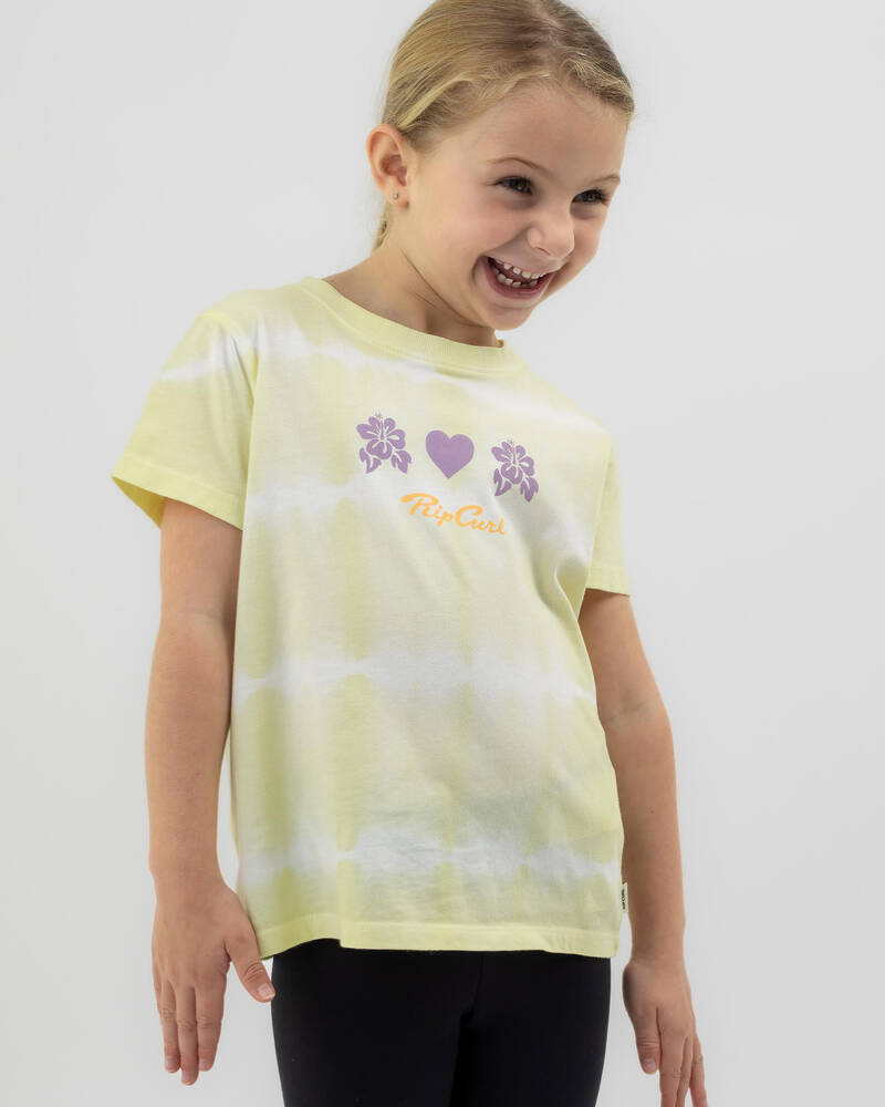 Rip Curl Toddlers' Crystal Heart Tie Dye T-Shirt for Womens