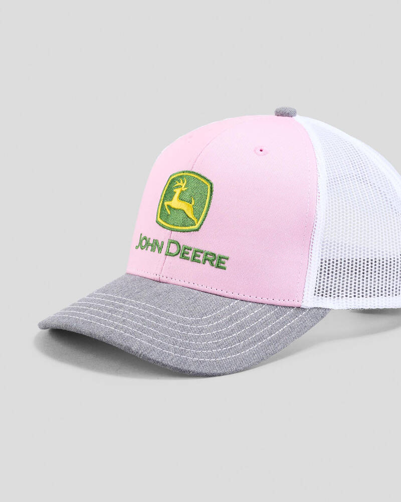 John Deere Logo Mesh Trucker Cap for Womens
