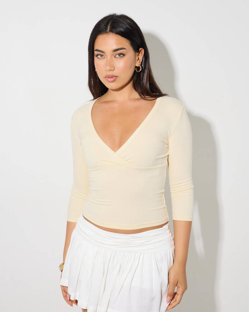 Ava And Ever Rach 3/4 Sleeve Top for Womens