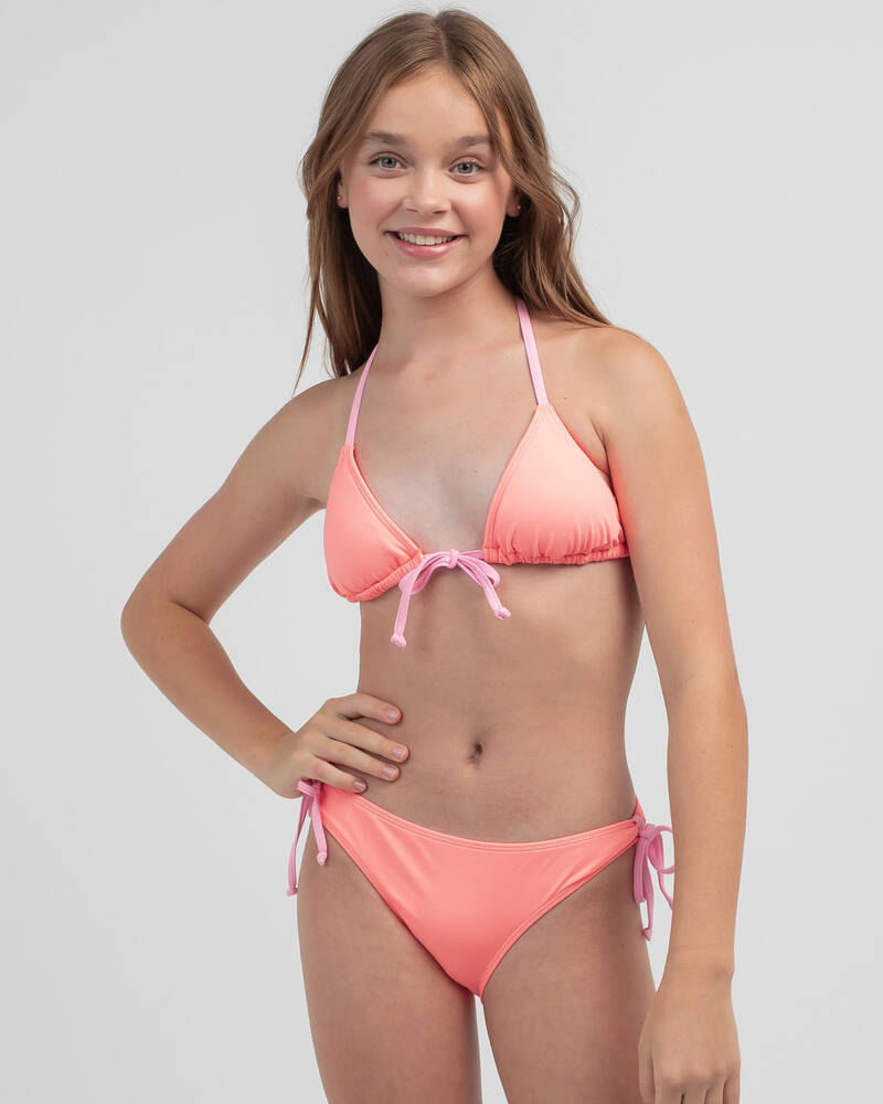 Topanga Girls' Splice Sliding Triangle Bikini Set for Womens