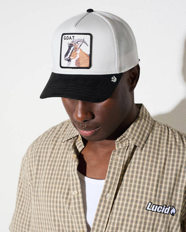 Suede Greatest Goat Trucker Cap