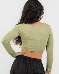 Mooloola Girls' Basic Seamfree Long Sleeve Top for Womens image number null