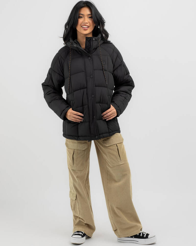 Billabong Adventure Division Venture On Hooded Puffer Jacket for Womens