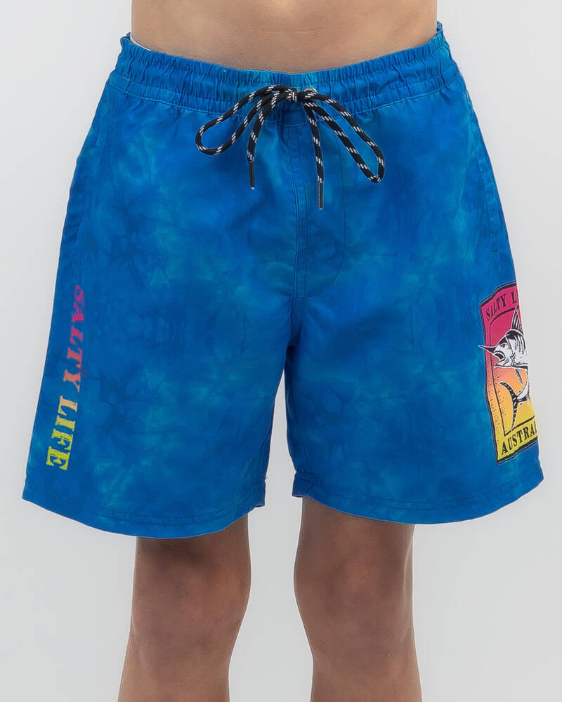 Salty Life Boys' Abstract Mully Short for Mens