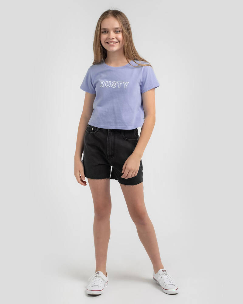 Rusty Girls' Essentials Cropped T-Shirt for Womens