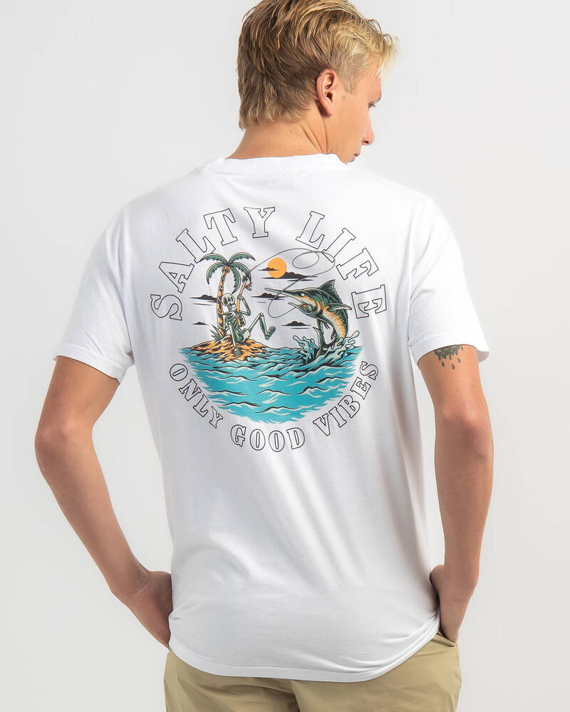 Salty Life Good Vibes T-Shirt for Mens