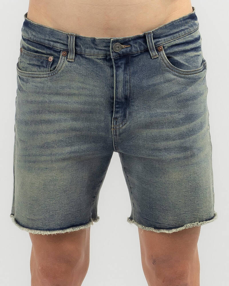 Lucid Vintage Denim Walk Shorts for Mens