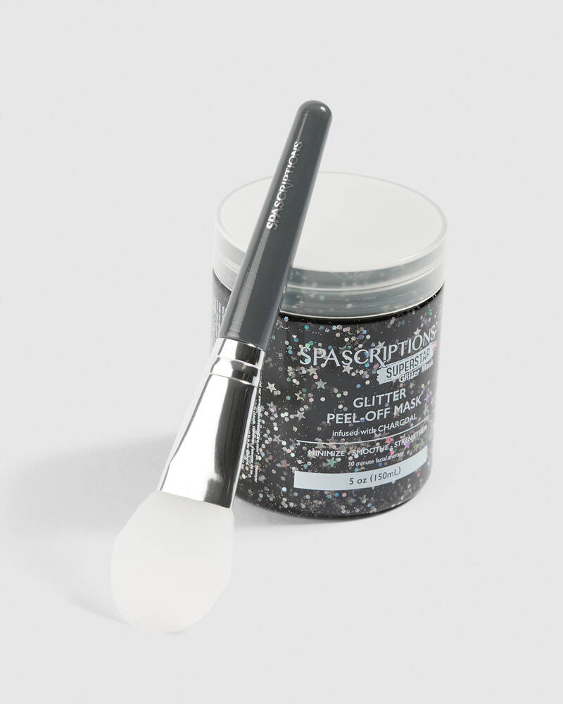 SPASCRIPTIONS Superstar Glitter Peel Off Mask with Applicator for Womens