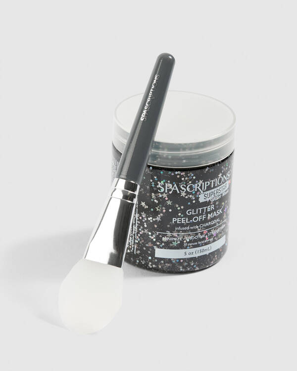 SPASCRIPTIONS Superstar Glitter Peel Off Mask with Applicator for Womens
