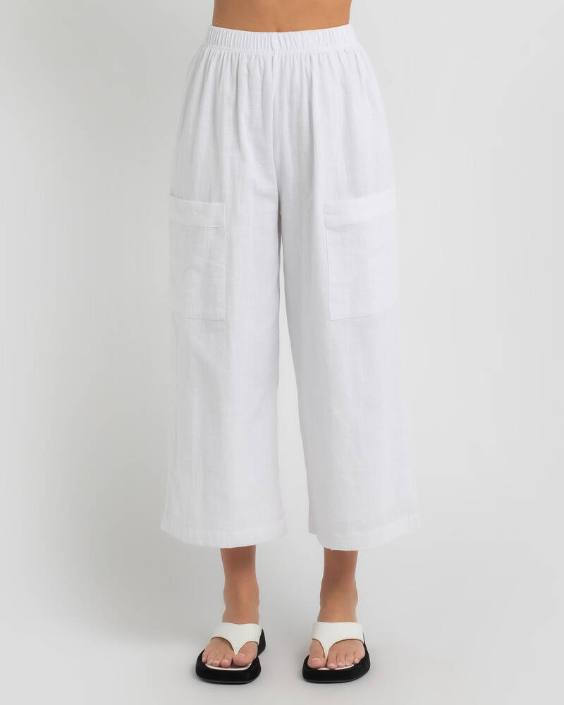 Shop Ava And Ever Oceana Beach Pants In White - Fast Shipping & Easy ...