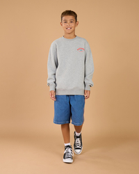 Rip Curl Boys' Shred Till Dead Crewneck Sweatshirt for Mens image number null