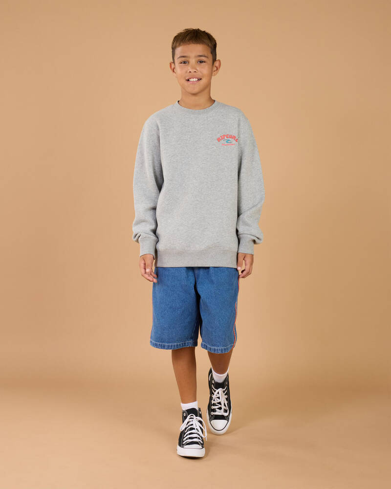Rip Curl Boys' Shred Till Dead Crewneck Sweatshirt for Mens