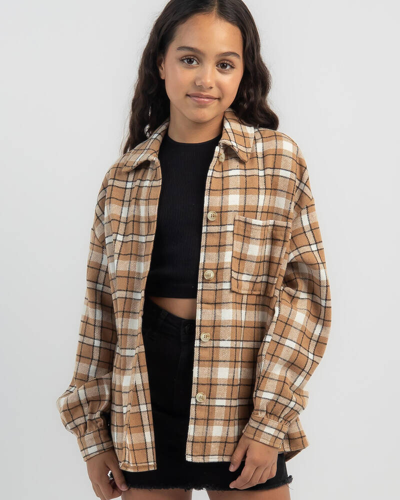 Ava And Ever Girls' Toronto Flannel Long Sleeve Shirt for Womens