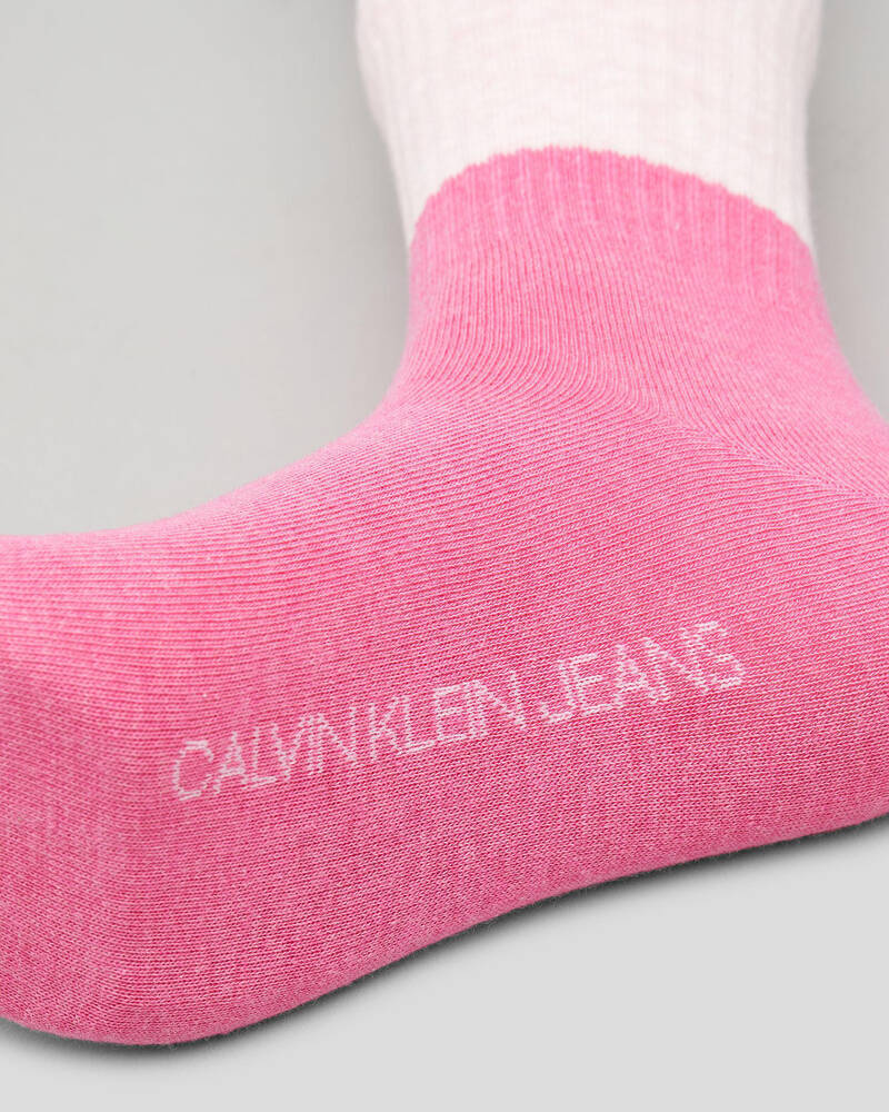 Calvin Klein Womens Casual Monogram Sock Pack for Womens