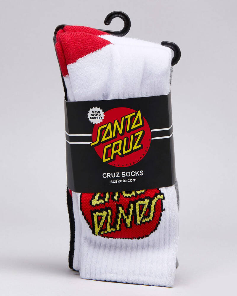 Shop Santa Cruz Womens Cruz Sock Pack In Assorted Fast Shipping