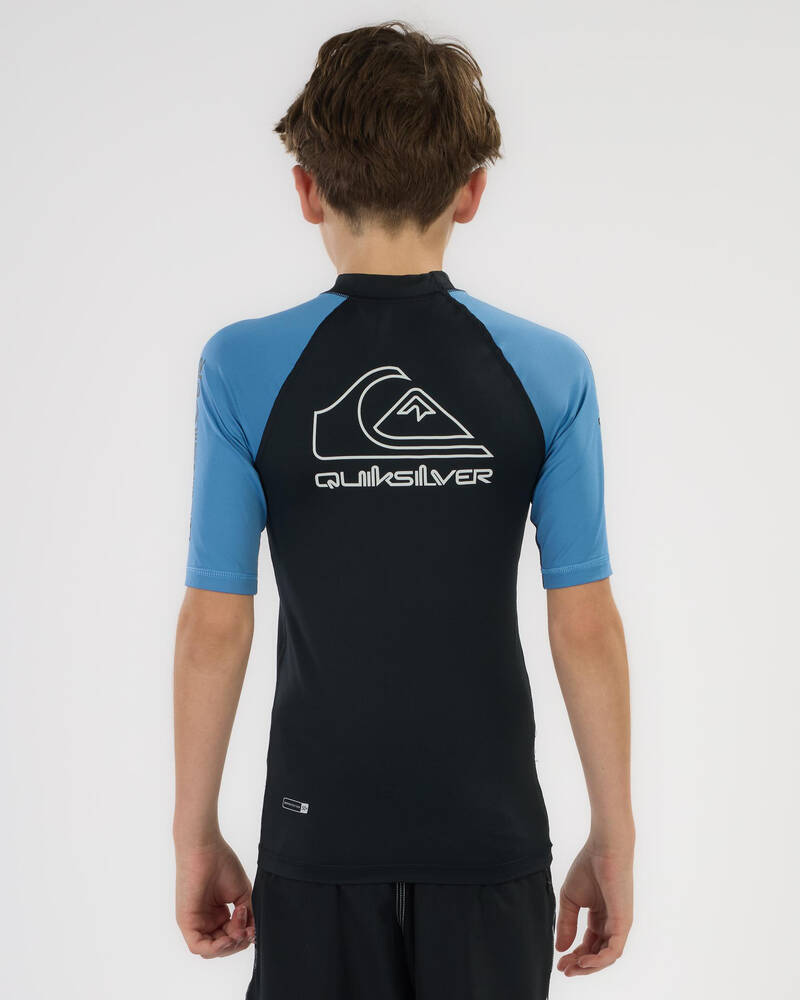 Quiksilver On Tour Boy's Short Sleeve Rash Vest for Mens