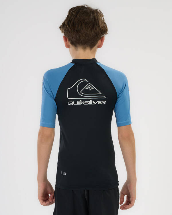 Quiksilver On Tour Boy's Short Sleeve Rash Vest for Mens