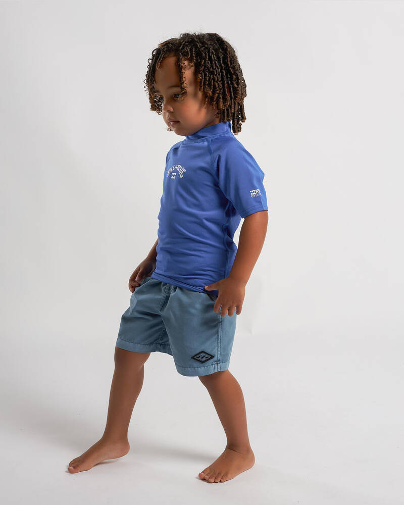 Billabong Toddlers' Groms All Day Arch Short Sleeve Wet Shirt for Mens