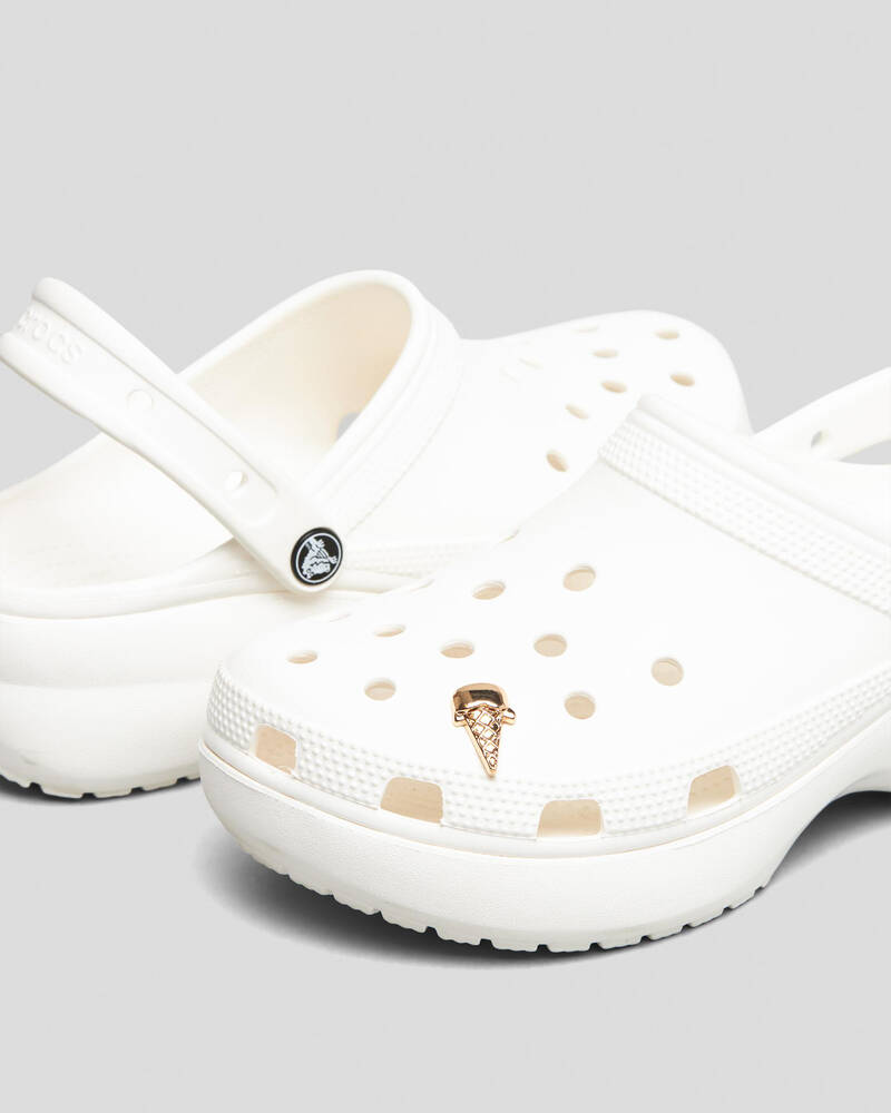 Crocs Gold Ice Cream Cone Jibbitz for Unisex