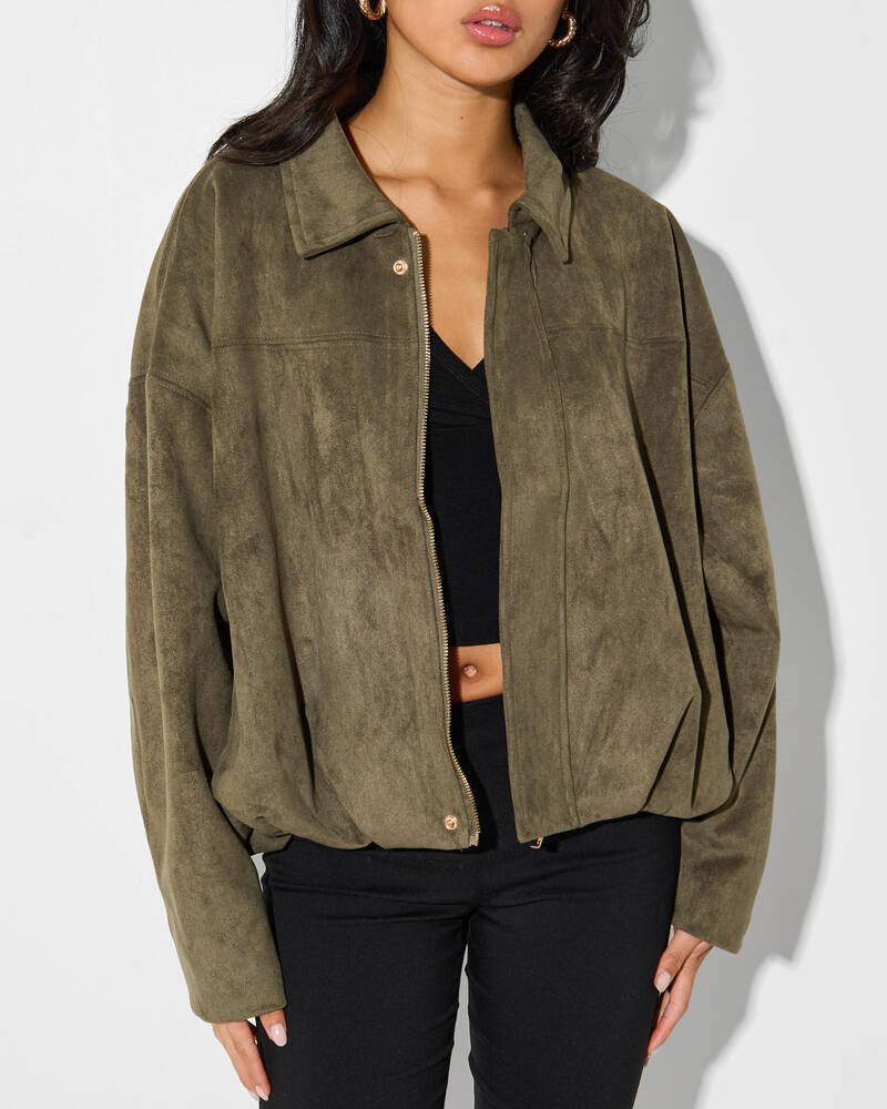 Ava And Ever Floyd Faux Suede Jacket for Womens