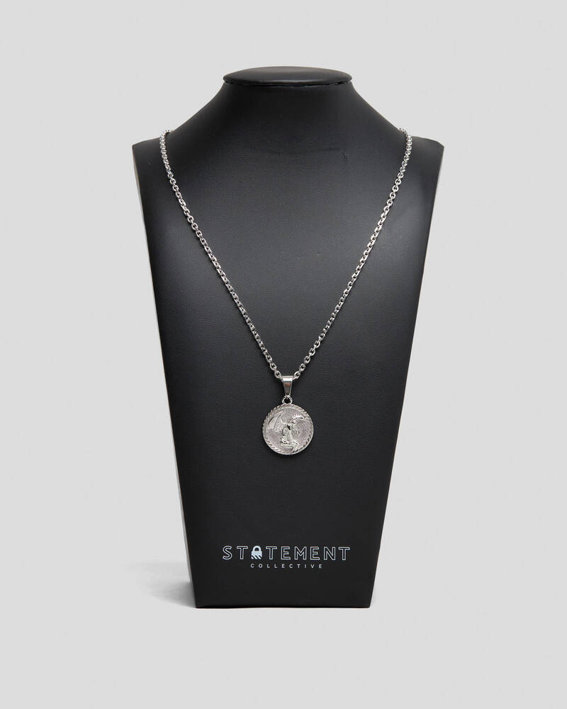 Statement Collective Fallen Angel Medallion Necklace for Mens