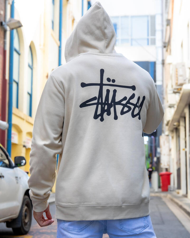 Stussy Graffiti Zip Thru Hoodie for Mens