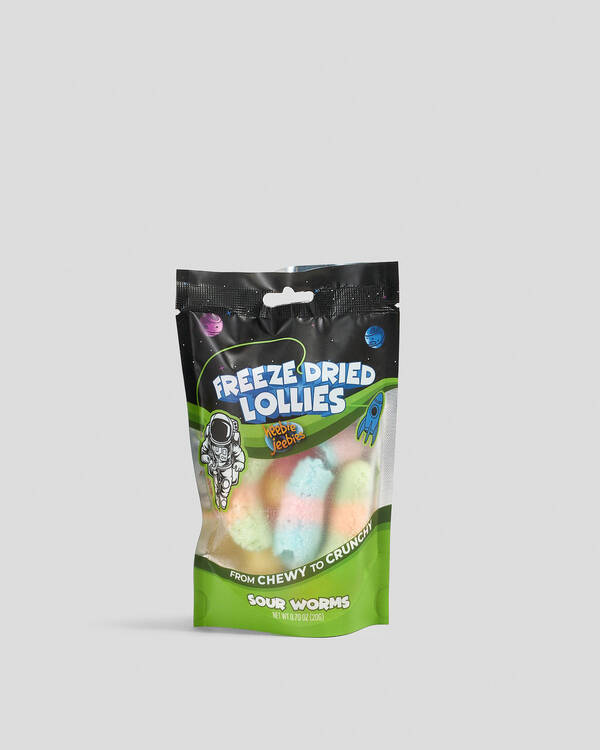Mini Freeze Dried Sour Worm Lollies